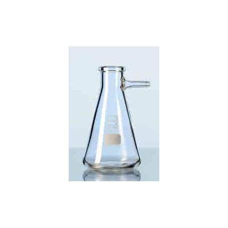 Matraz Erlenmeyer para filtrar DURAN con OLIVA de vidrio 2000ml