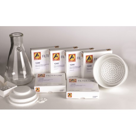 PAPEL FILTRO ANALISIS CUANTITATIVO(1240) CHM F2043 Ø125mm DIAMETRO 100ud