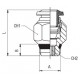 RACOR RECTO MACHO CONICO(SHORT) 6 1/8
