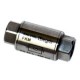Válvula Antirretorno Unidireccional H-H BSP Cilíndrica G1/2" Acero INOX