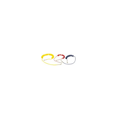 Tubo Poliuretano Flexible Espiral Rosca BSPT 1/4 (Cenflex) Ø6x4mm Amarillo 4m Ref. 1471U06 05 13