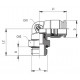 CODO GIRATORIO CILIND. MACHO FKM 12 3/8