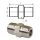 ADAPTADOR Rosca Macho 1/8” Macho 1/8” Acero Niquelado Ref. AD-M1/8-M1/8