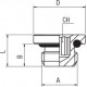 Tapón Hexagonal interior Allen Rosca Macho Cilíndrico con junta Tórica 3/8 Ref. AIGNEP 3015 3/8