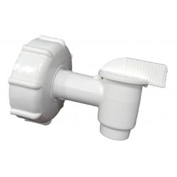 Tapa-Grifo (60 mm, PE) para bidones 10 L y 60 L de PE excepto para 10 L ácido sulfúrico concentrado