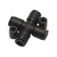 RACOR INSTANTANEO LF3000 POLIMERO HR PARA AIRE COMPRIMIDO UNION CRUZ IGUAL Y DESIGUAL D1/4INC JUNTA
