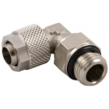 Racord Codo Giratorio Cilíndrico 1/4" Tubo 6 RCG6-1/4 Ref. 1115 6/4 1/4