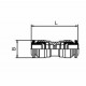Racord rápido roscado Recto Intermedio Ø8 Ref. Aignep 55040 8