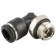 Racord Codo giratorio Macho cilíndrico 8mm 1/8 Ref. AIGNEP 55116 8 1/8