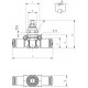 Válvula Reguladora en Línea Flujo de polímero unidireccional Tubo-Tubo Ø6mm Ref. Aignep 55940 6