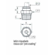 Racord rápido Recto Cónico macho BSP Ø4 R1/4 Ref. 31750413