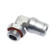 Racord Giratorio Codo Cilíndrico Macho BSP Orientable Latón niquelado Ø12 3/8 Ref. Legris 3699 12 17