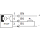 Sensor de proximidad magnético sin contacto para ranura en T Ref. SMT-8M-A-PS-24V-E-0,3-M12