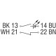 Sensor magnético de seguridad  con actuador IP67 BNS 33-11ZG-1,0M