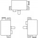 Dispositivo bloqueo puerta mano derecha AV15RHKX40U-GB215