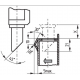 Dispositivo bloqueo puerta mano derecha AV15RHKX40U-GB215