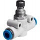 Válvula Reguladora Inline Caudal de paso regulable en un sentido Ø6mm GR-QS-6 Ref. FESTO 193969